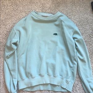Green Brandy Melville Bear Sweatshirt